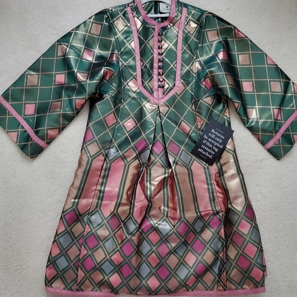 SOLD NWT Tuckernuck Metallic Mosaic Indre Dress szXS - Picture 3 of 15